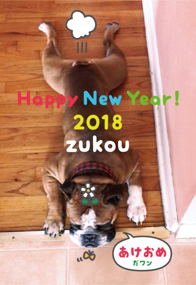 zukouの年賀状 2018年 戌（いぬ）年